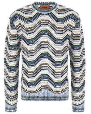 Missoni Maglione Zig Zag Geometrico - Grigio