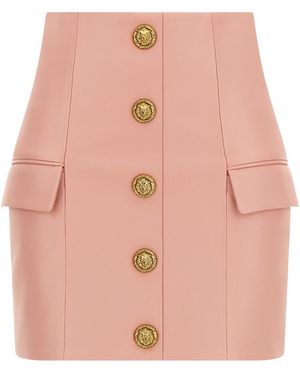 Balmain 'testa Di Leone' Skirt - Pink