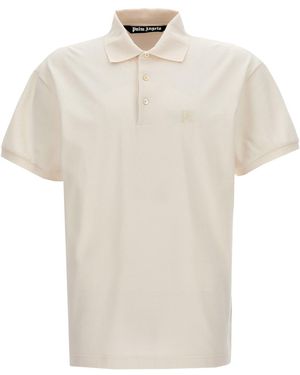 Palm Angels 'monogram' Polo Shirt - White