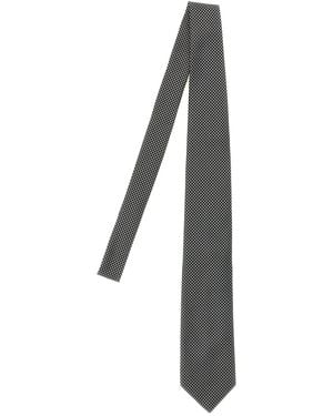 Tom Ford Seidenkrawatte Mit Mikromuster - Schwarz