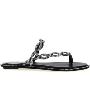 Rene Caovilla 'Braid' Sandals - Black