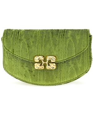 Ganni 'lulu' Wallet On Chain - Green