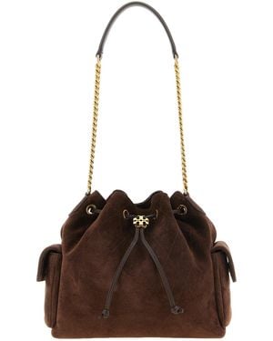 Tory Burch Charlie Medium Shoulder Bag - Brown