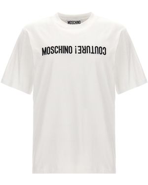 Moschino Logo Embroidery T-shirt - White