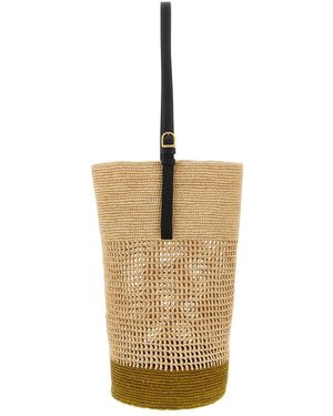 KHAITE 'billie' Large Bucket Bag - Natural