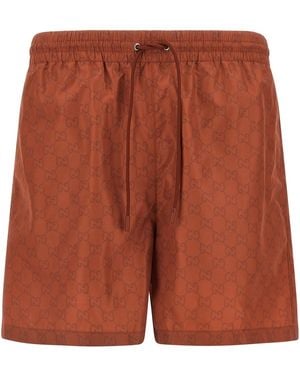 Gucci Gg Swimsuit - Red