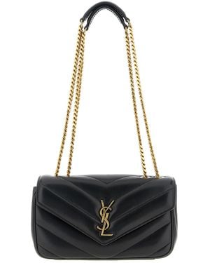 Saint Laurent 'loulou' Small Shoulder Bag - Black