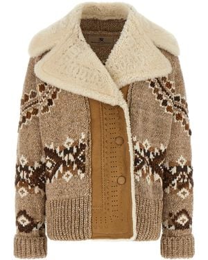 Ermanno Scervino Brogue Detail Jacket - Brown