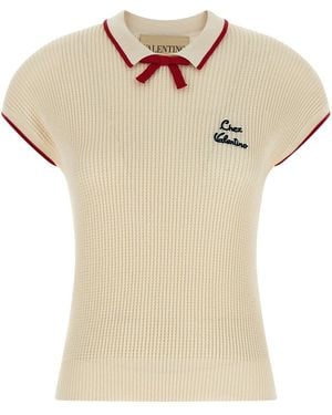 Valentino Garavani 'chez ' Top - White
