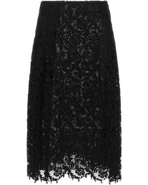 Fendi Rock Aus Makramee-Spitze - Schwarz