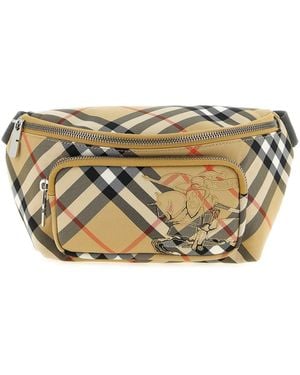 Burberry Check Small Fanny Pack - Grey