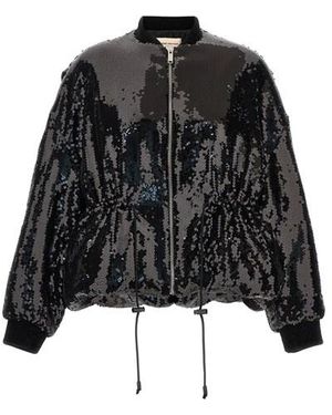 Alexandre Vauthier Bomber paillettes - Nero