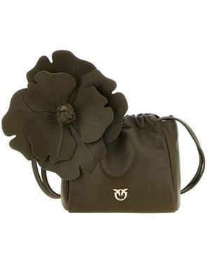 Pinko Pouch 'Flower' - Marrone