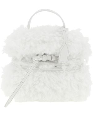 Moschino Borsa A Mano 'Tie Me' Piccola - Bianco
