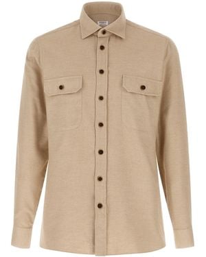 Borriello Flannel Shirt - Natural