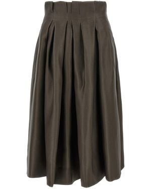 KHAITE 'Astrid' Skirt - Grey