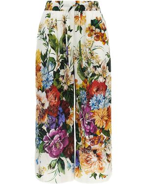 Dolce & Gabbana 'bouquet' Pyjama Trousers - White