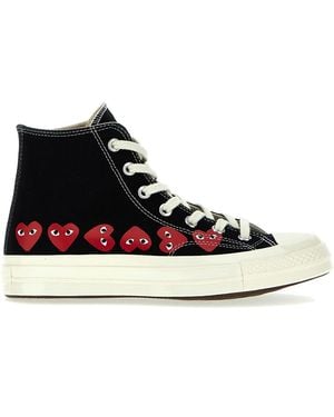 COMME DES GARÇONS PLAY X Converse Trainers - White