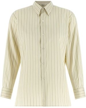 AURALEE Cotton And Silk Shirt - White