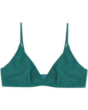 MC2 Saint Barth Bikini Top 'Paloma Lurex 59' - Green