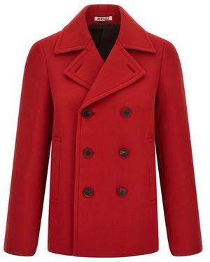 AURALEE Peacoat 'Twisted Double Cloth' - Rosso