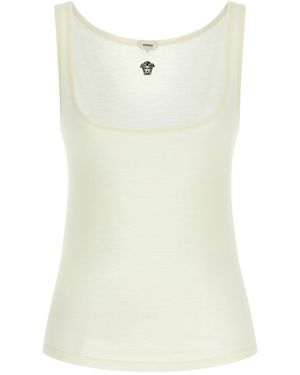 Versace 'la Medusa' Embroidery Top - Multicolour