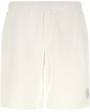 Brunello Cucinelli Interlock Cotton Bermuda Shorts - White