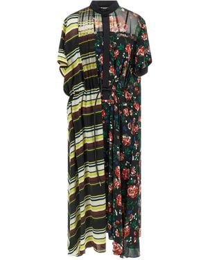 Sacai 'pattern Mix' Dress - Black