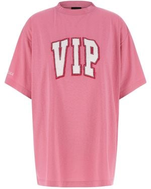 Balenciaga T-Shirt "Vip Team" - Pink
