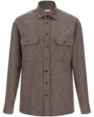 Borriello Flannel Shirt - Brown