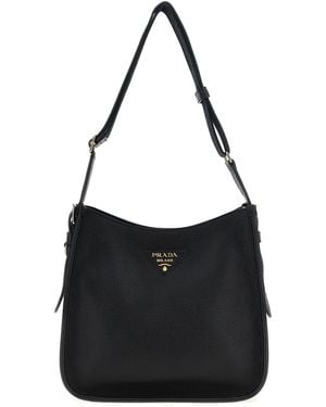 Prada 'Hobo' Crossbody Bag - Black