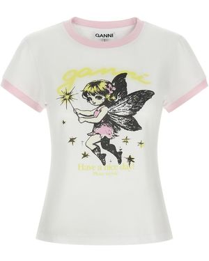 Ganni 'fairy' T-shirt - White