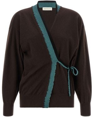 Dries Van Noten Pullover "Toma" Mit Gekreuztem Verschluss - Schwarz