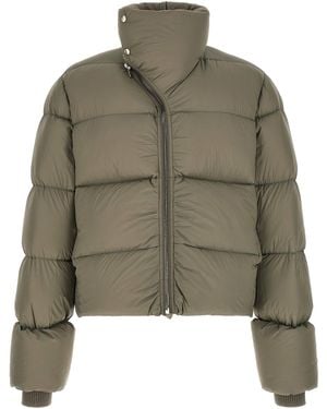 Rick Owens Funnel Neck Puffer Jacket - Green