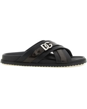 Dolce & Gabbana 'dg Casual' Sandals - Black