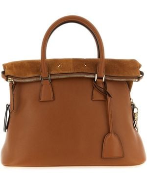 Maison Margiela 5Ac Soft Medium Schultertasche - Braun