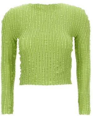 Issey Miyake Maglia 'Jellyfish Pleats' - Verde