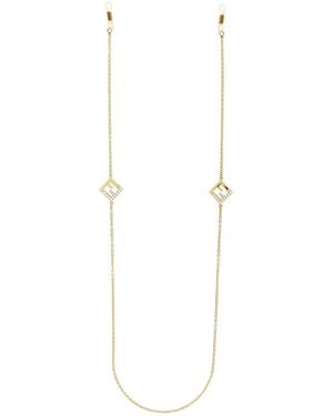Fendi Ff Brillenkette - Weiß