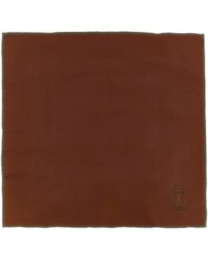 Brunello Cucinelli Doppelseitige Taschen-Clutch - Braun