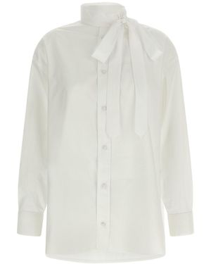 KENZO Lavallière Collar Shirt - White
