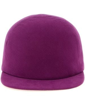Balenciaga Cotton Drill Hat - Purple
