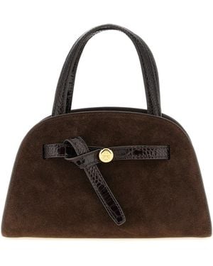 Tory Burch Romy Small Bauletto Handbag - Brown