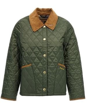 Barbour Giacca cropped 'Liddesdale 30th Anniversary' - Verde