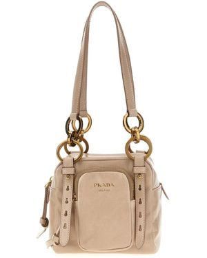 Prada 'Dangle' Top Case - Natural