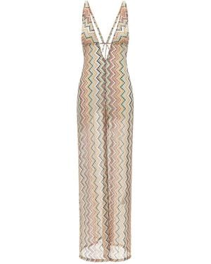 Missoni Zigzag Cover-up Suit - Natural