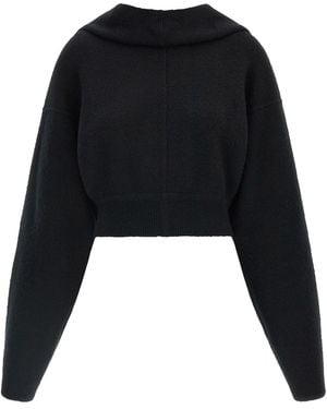 Rick Owens Felpa Con Cappuccio 'Tower Pull' - Nero