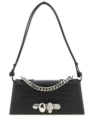 McQueen 'jewelled' Mini Shoulder Bag - Black