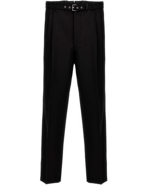 Prada Wool Tailored Trousers - Black