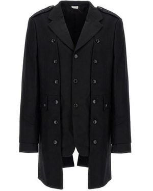 Comme des Garçons Cappotto Blazer Double Layer - Nero
