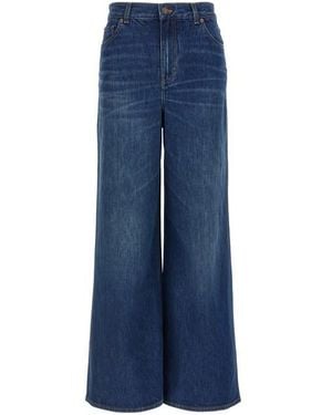 Chloé Jeans Vita Alta - Blu
